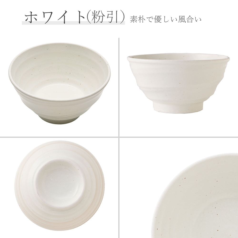 鳴門 深丼 粉引