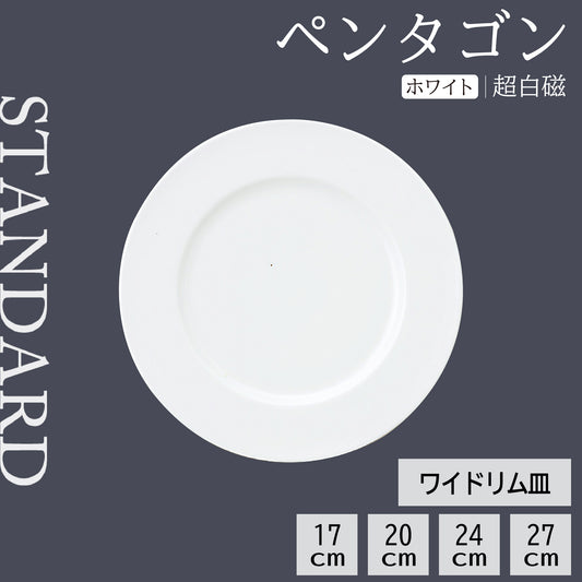 ペンタゴン ワイドリム皿