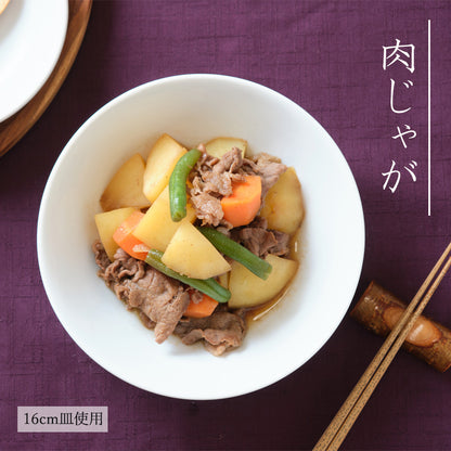白中華 メタ玉深皿 ホワイト