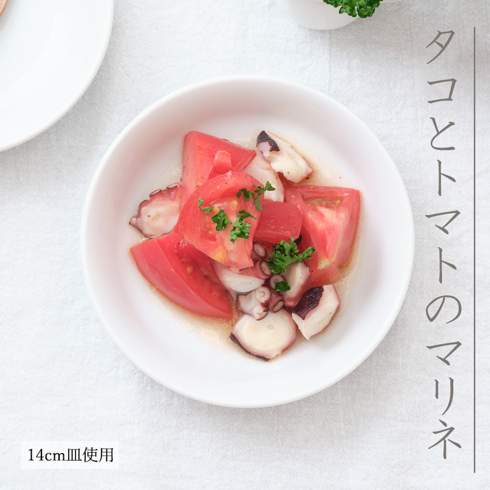 白中華 メタ玉深皿 ホワイト