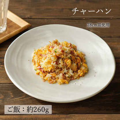 鳴門 丸皿 ホワイト
