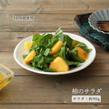 鳴門 丸皿 粉引
