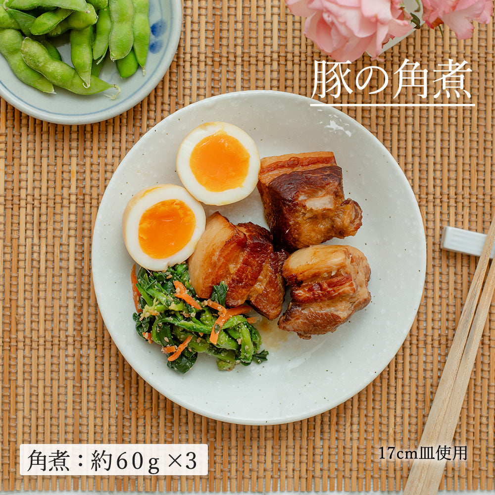 水明 丸皿 粉引
