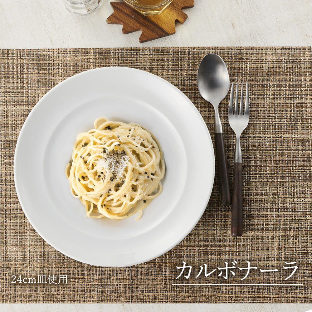 スパツィオ 丸皿 ホワイト