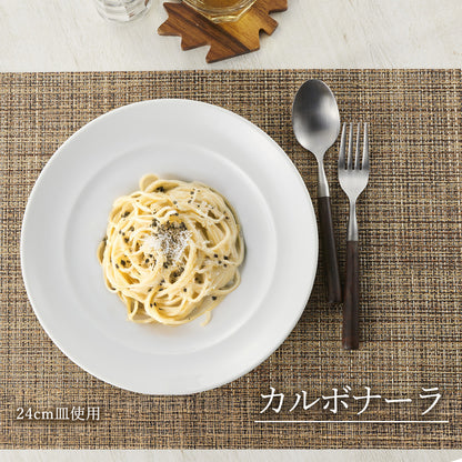 スパツィオ 丸皿 ホワイト