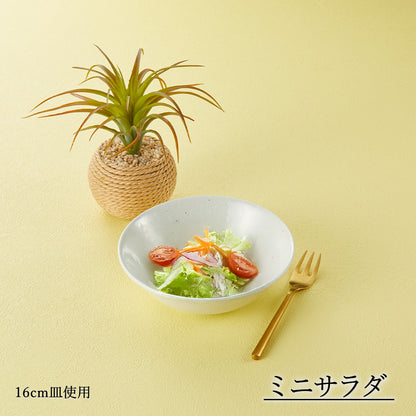 和風中華 メタ玉深皿 粉引