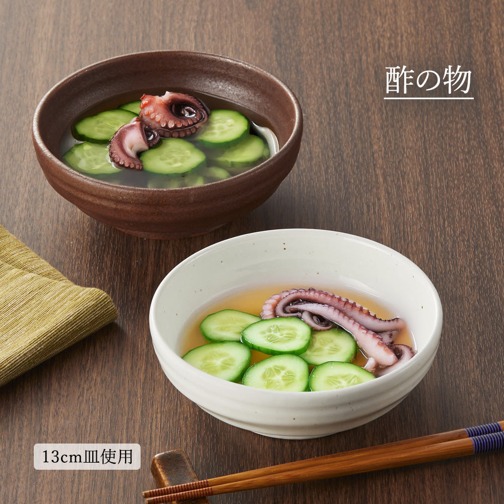 鳴門 浅鉢 粉引