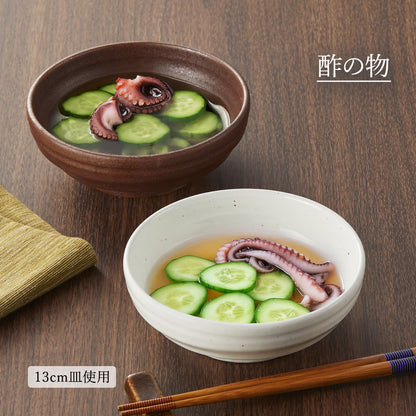 鳴門 浅鉢 粉引