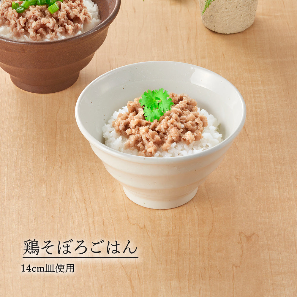 鳴門 深丼 粉引