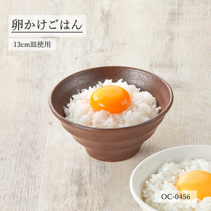 鳴門 深丼 赤茶備前