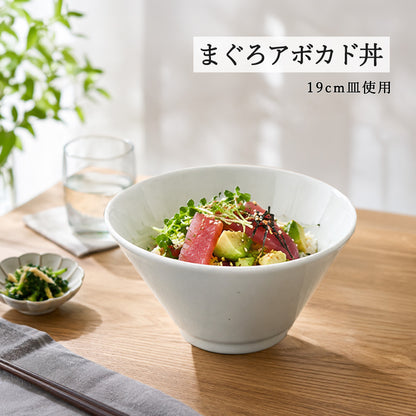 和風中華 切立深丼 粉引