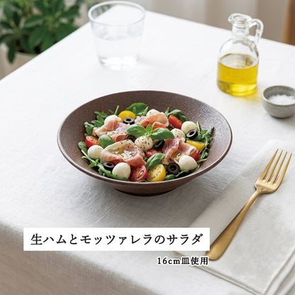 水明 浅ボール 赤茶備前
