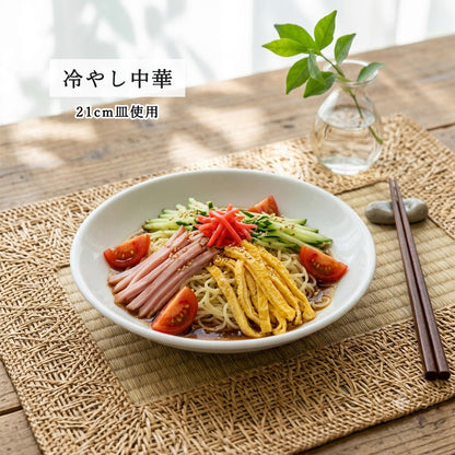 白中華 メタ玉深皿 ホワイト