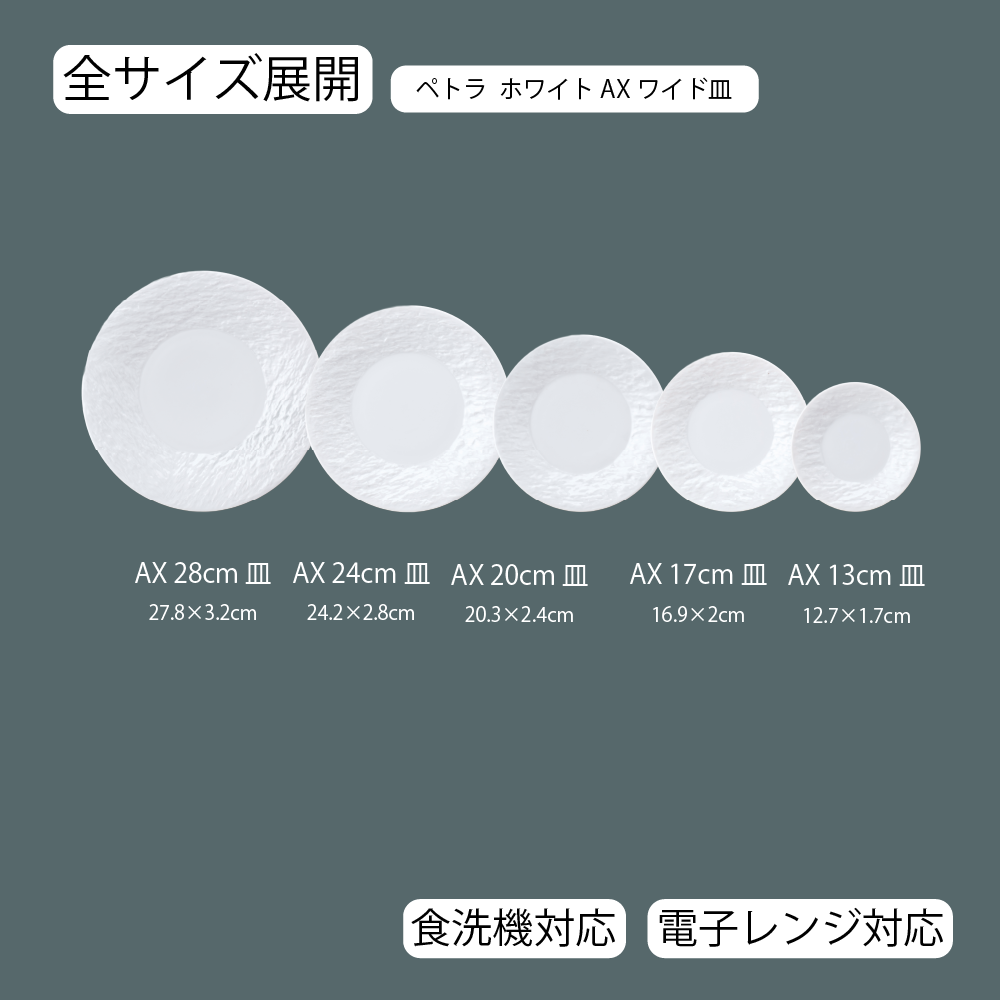 ペトラAX 皿 ホワイト