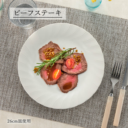 ホワイトシェル 丸皿 ホワイト