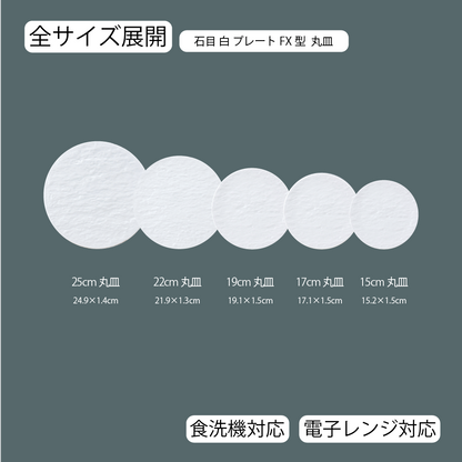 石目 FX皿 ホワイト