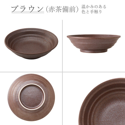 鳴門 麺鉢 赤茶備前
