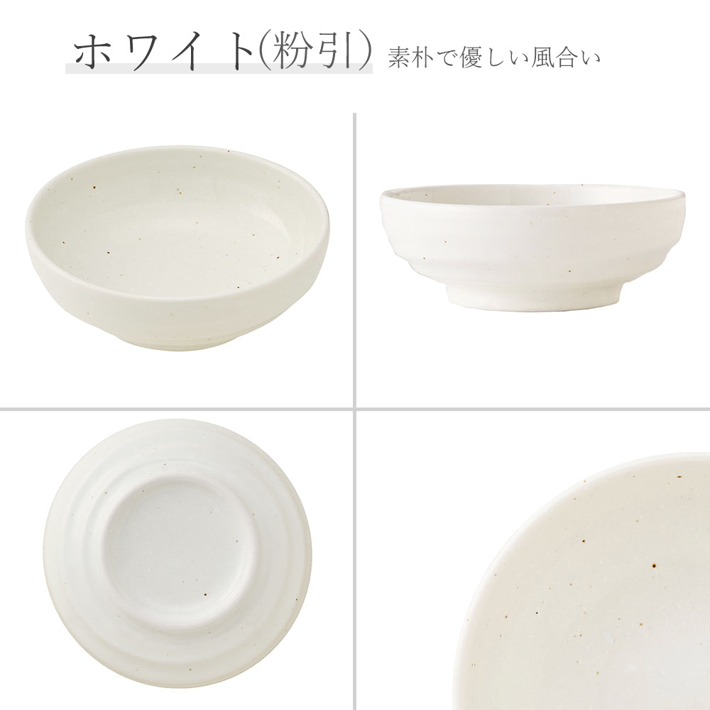鳴門 浅鉢 粉引