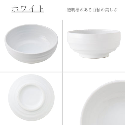 鳴門 深鉢 ホワイト