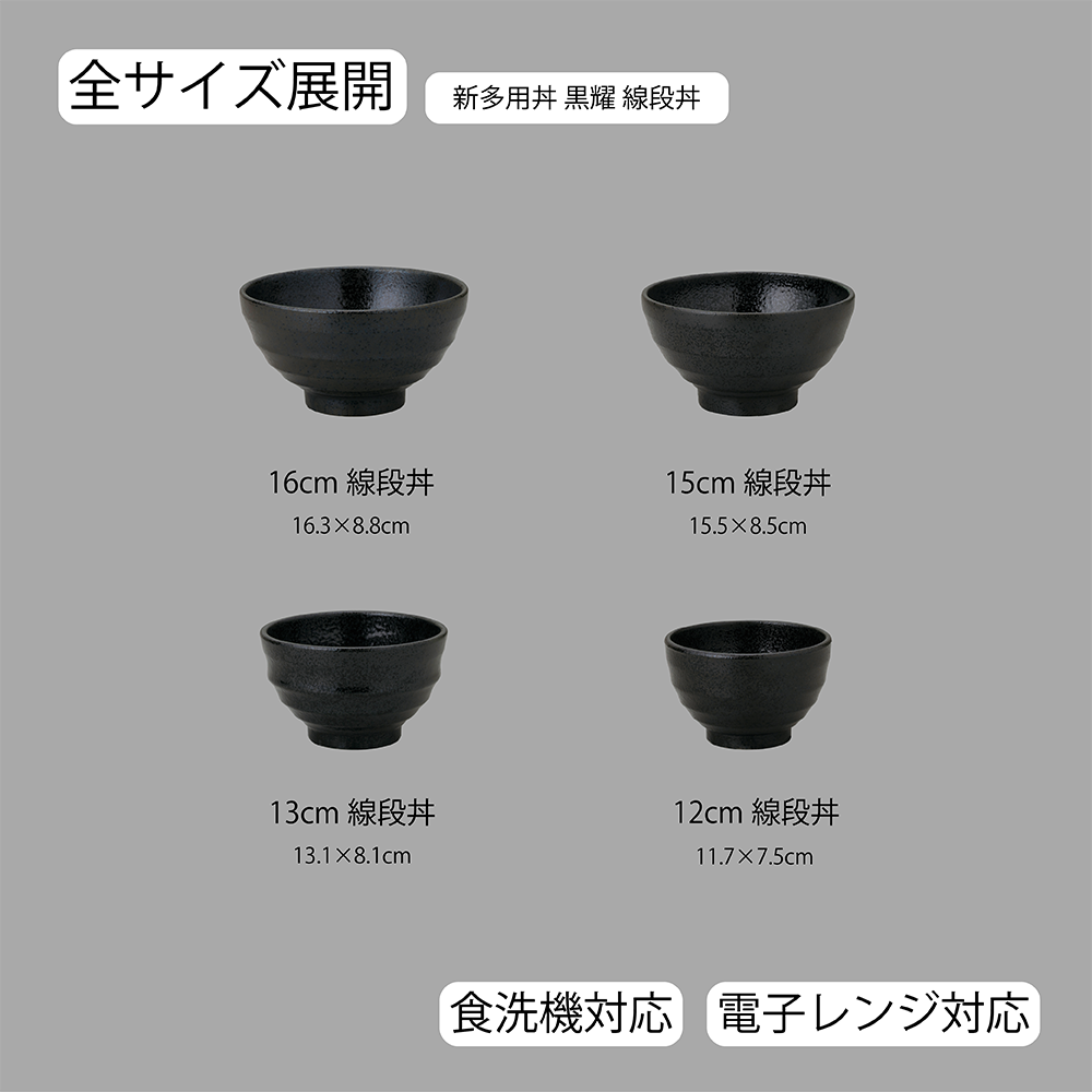 新多用丼 線段丼 黒耀